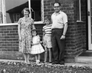 1960 Betty, Janis, Roy and Dennis Manterfield Betty, Janis, Roy and Dennis Manterfield at 56 Denegate Avenue (1960)
