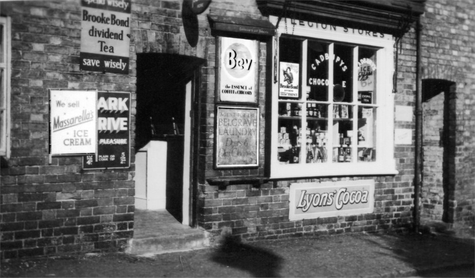 Manterfield's_village_shop_13_Front_Street_Birstall_(c1954) Manterfield's village shop, 13 Front Street, Birstall (c1954)