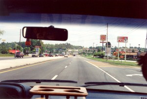 Driving through Oakwood, Georgia (13-May-1996)