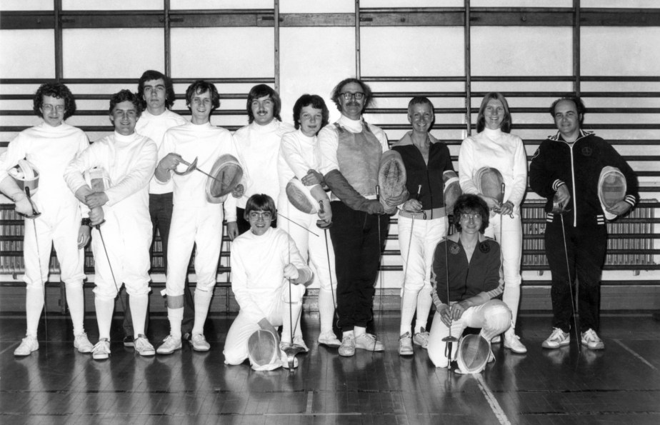 YMCA_Fencing_Club_(June-1979) YMCA Fencing Club (June 1979) - Me far left, Sue centre (between the moustaches)