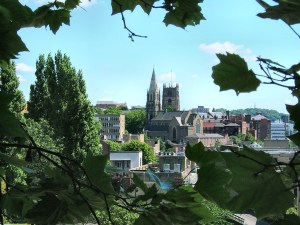 View of the Lace Market from Castle Rock