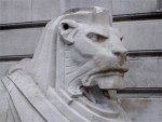 The Left Hand Lion looking a little melancholy; winter and stone probably isn’t a good combination